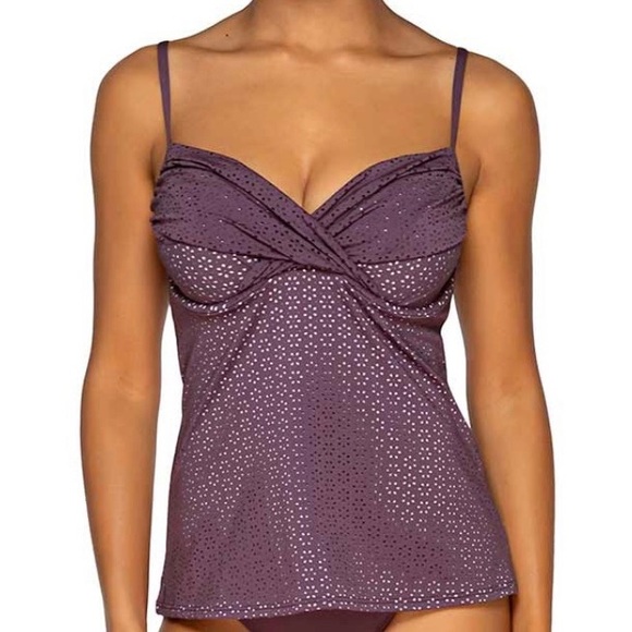 SWIM SYSTEMS CROSSROADS TANKINI IN PINK OPAL; NWT! - Picture 13 of 14